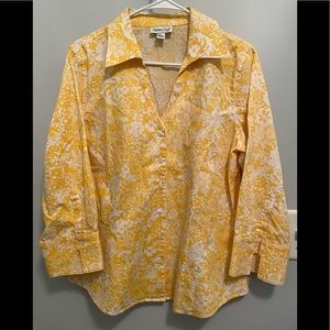 COLDWATER CREEK Womens Blouse 3/4 sleeve